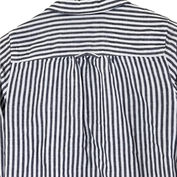 J. Crew | Like new Classic-fit beach shirt in striped linen-cotton blend size XS - Picture 11 of 15